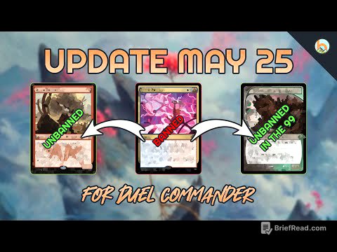 DUEL COMMANDER B&R UPDATE - MAY 2025 │MTG│bitzelberg
