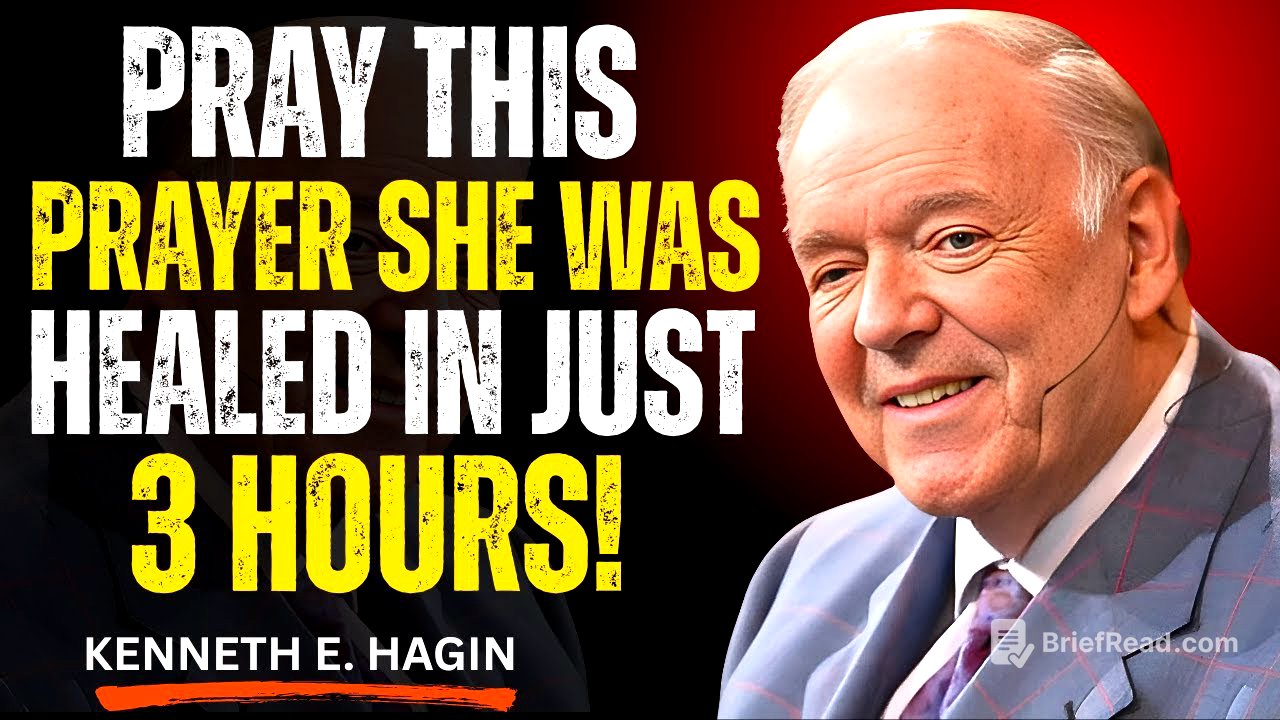 PRAY THIS PRAYER — SHE WAS HEALED IN JUST 3 HOURS! | Kenneth E. Hagin Most Powerful Speech
