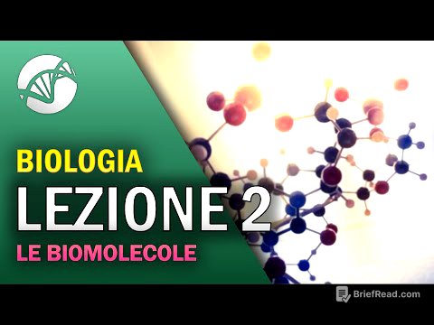 BIOLOGIA - Lezione 2 - Le Biomolecole