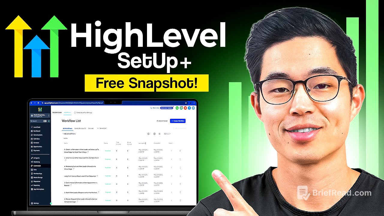 Complete GoHighLevel Account Setup For Beginners - Free Snapshots Included!