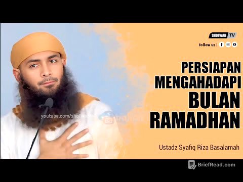 PERSIAPAN MENGHADAPI BULAN SUCI RAMADHAN - USTADZ SYAFIQ RIZA BASALAMAH
