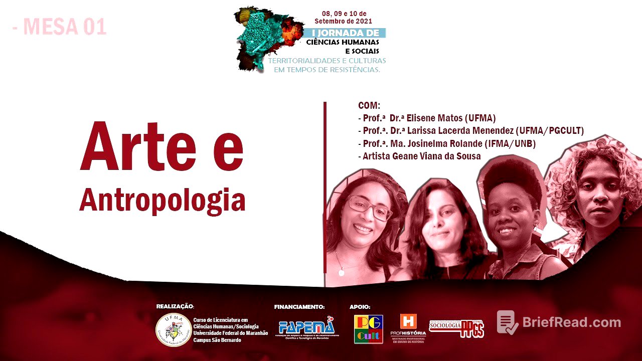 Mesa 01 - "Arte e Antropologia"