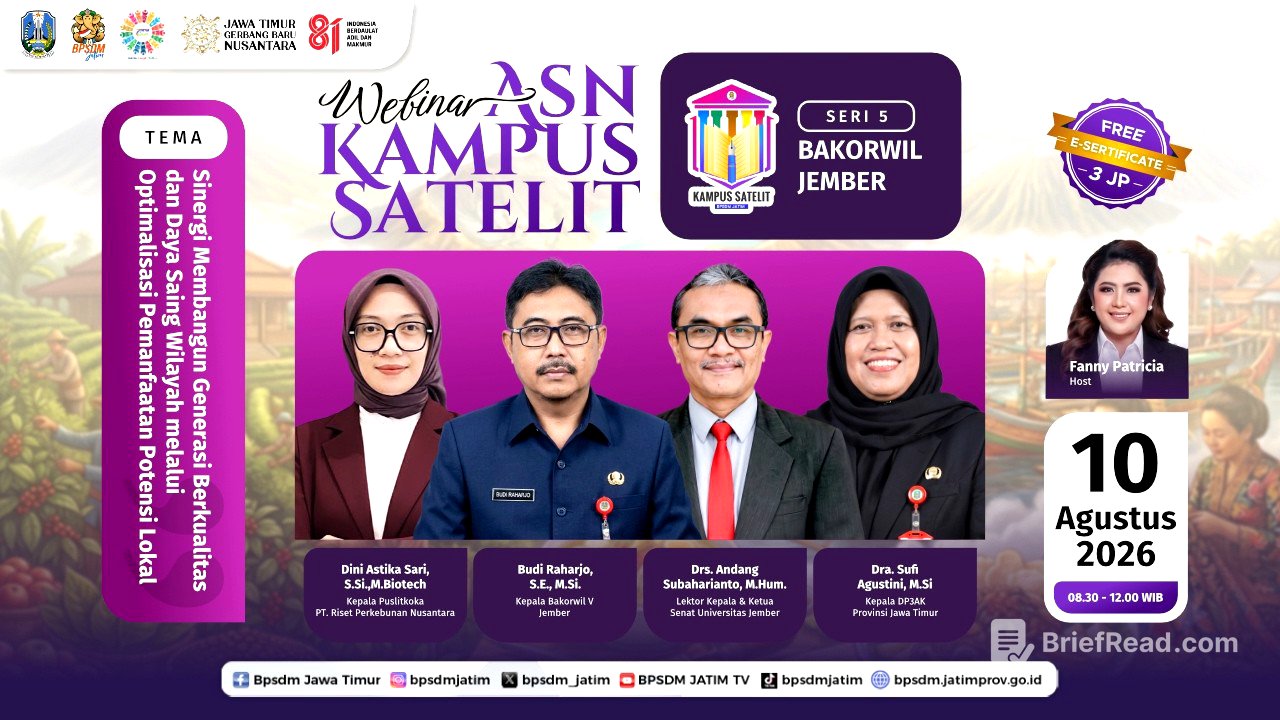 Webinar ASN Kampus Satelit 2026 - Sinergi Membangun Generasi Berkualitas dan Daya Saing Wilayah