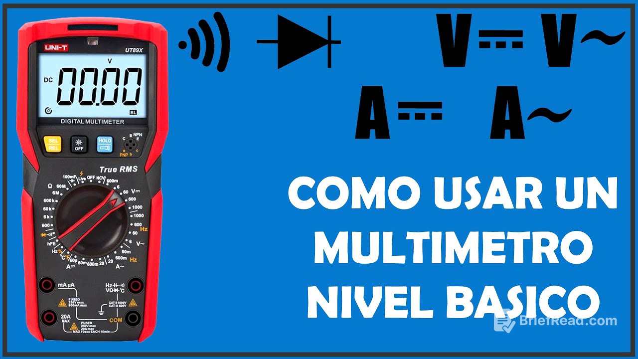 Como usar MULTIMETRO DIGITAL - funciones básicas⚡