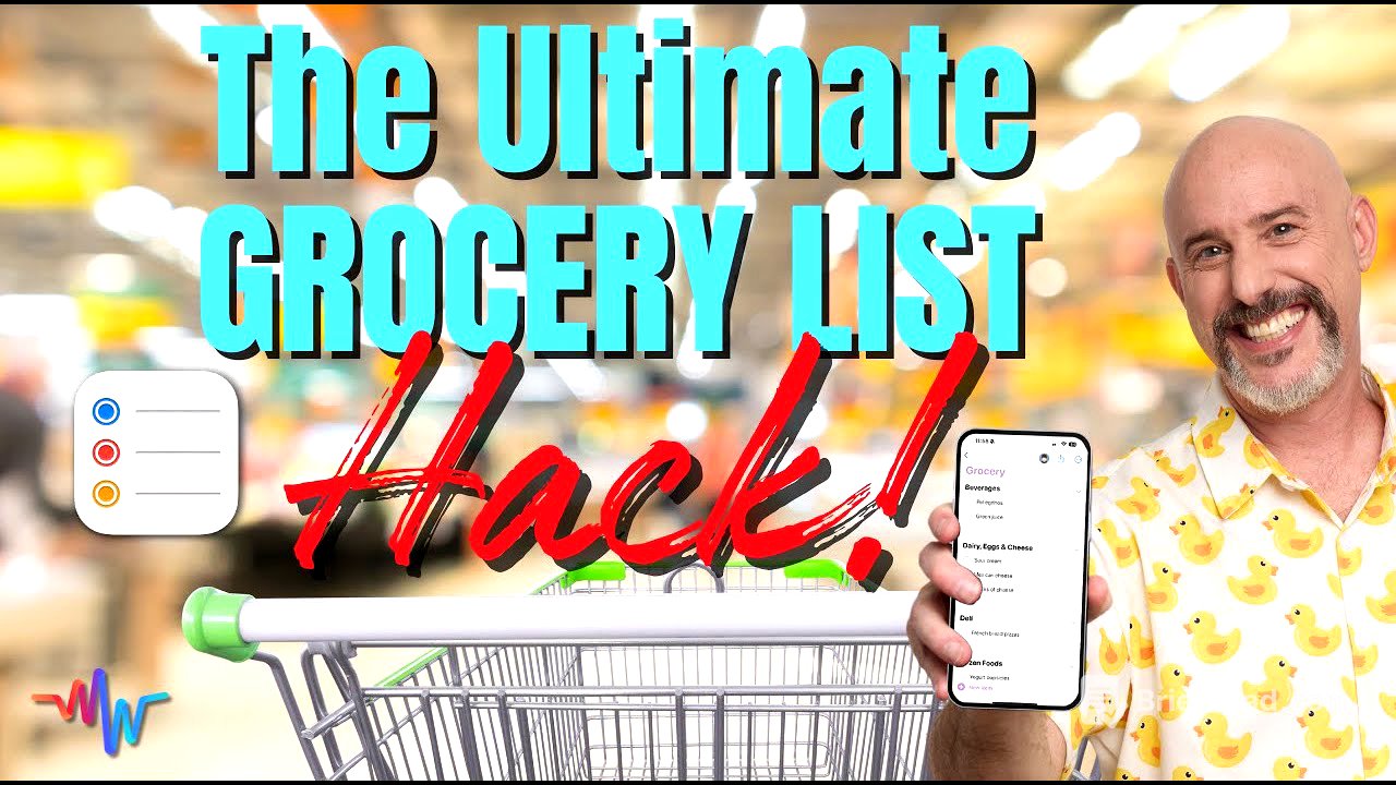 📲 How to Create a Smart Shareable Grocery List on iPhone & Mac