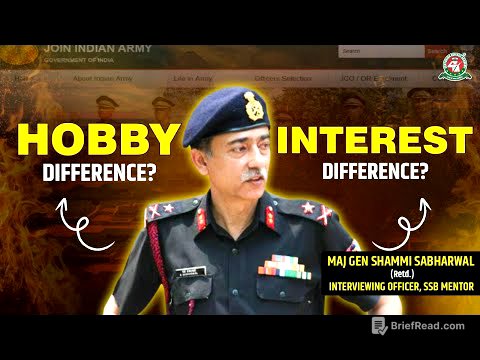 Hobbies & Interest explained for SSB Interview | Centurion Defence Academy