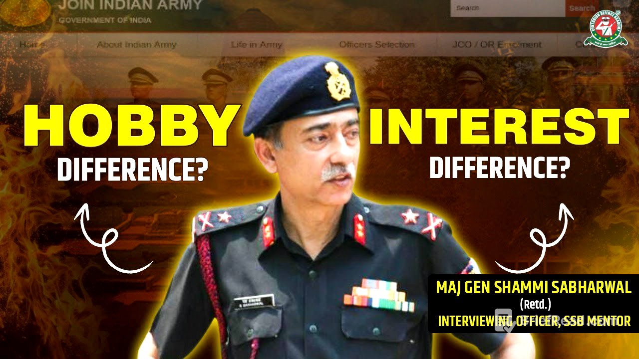 Hobbies & Interest explained for SSB Interview | Centurion Defence Academy