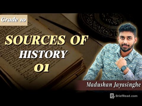 Sources of History | Lesson 1 | O/L history english medium | part 1