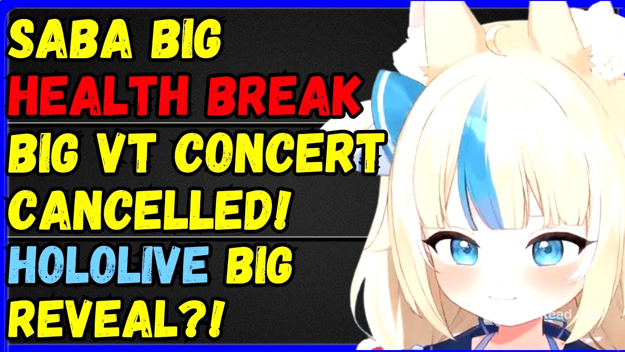 SABA on HEALTH BREAK, Big VT Concert CANCELLED,