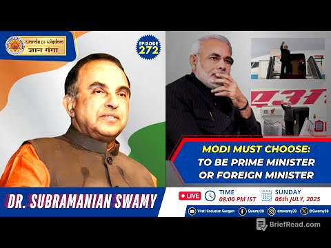 MODI MUST CHOOSE: TO BE PRIME MINISTER OR FOREIGN MINISTER - Dr Subramanian Swamy