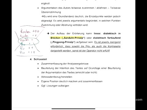 Die textgebundene Erörterung