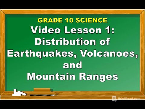 Science 10: Lesson 1 Distribution of Earthquakes, Volcanoes, and Mountain Ranges