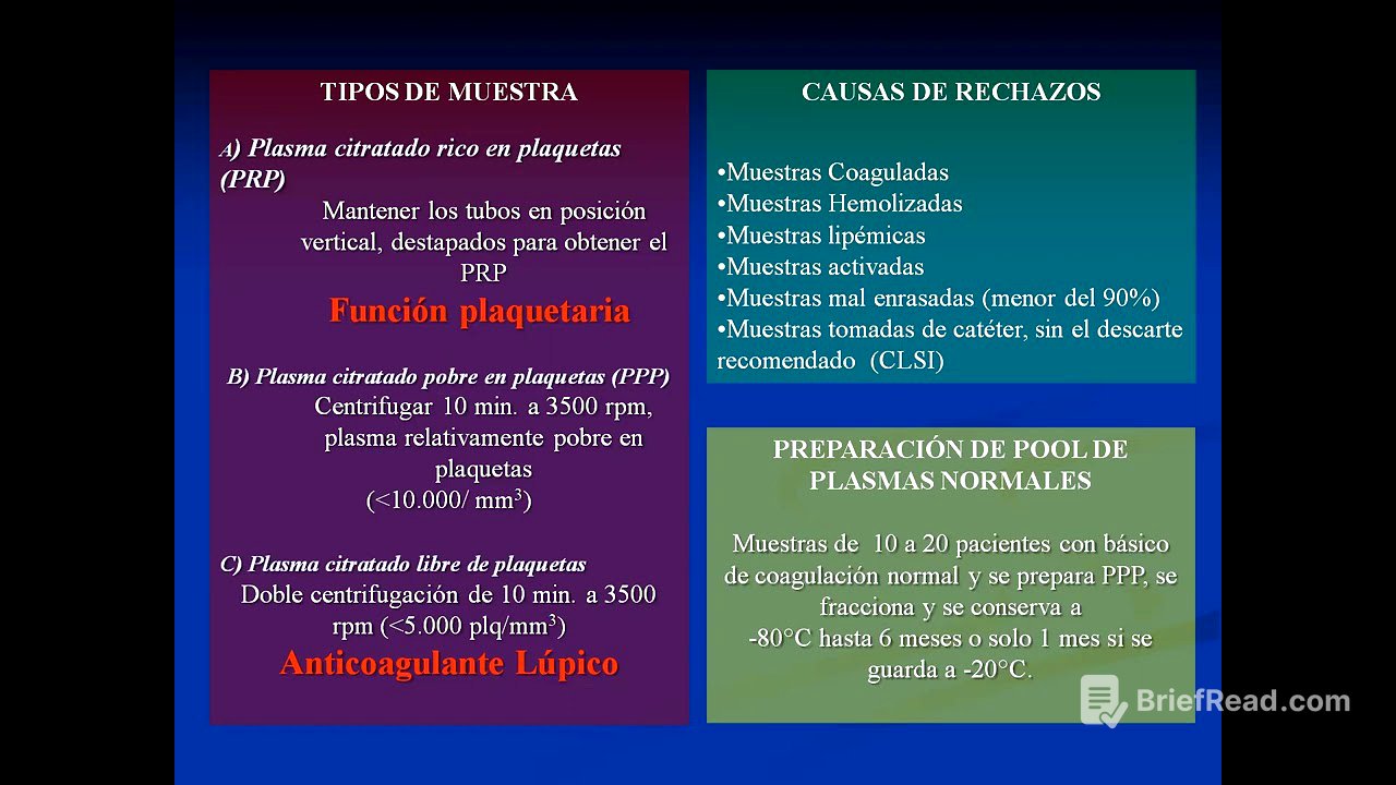 HEMOSTASIS MÉTODOS DE ESTUDIO