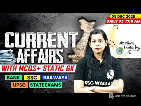 Current Affairs Today | 05 December Current Affairs 2025 | Daily Current Affairs | By Krati Mam