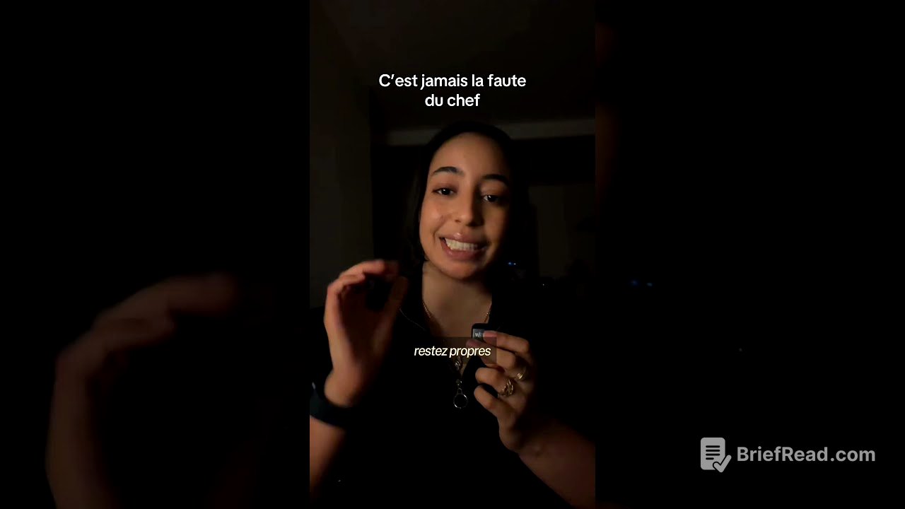 C’est jamais la faute du chef