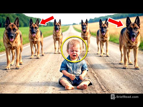 A Pack Of German Shepherds Surround A Crying Child On The Road…What Happens Next Is SHOCKING!