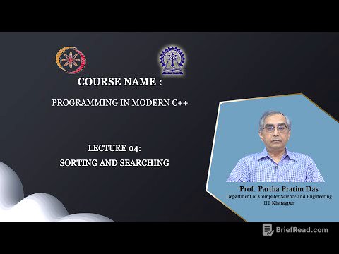 Lecture 04: Sorting and Searching