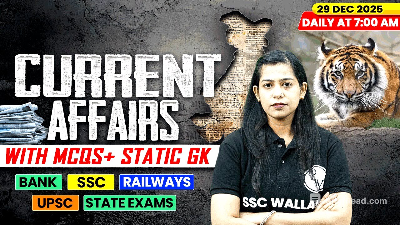 Current Affairs Today | 29 December Current Affairs 2025 | Daily Current Affairs | By Krati Mam