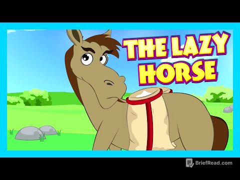 THE LAZY HORSE - Moral Story For Children | T Series Kids Hut | Best Learning Story | English Story