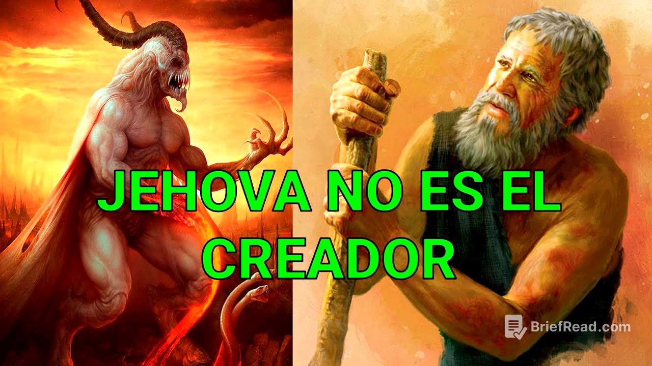 jehova NO ES EL CREADOR | jehova ES UN dios FORMADOR 👂 👂 ESCUCHELO