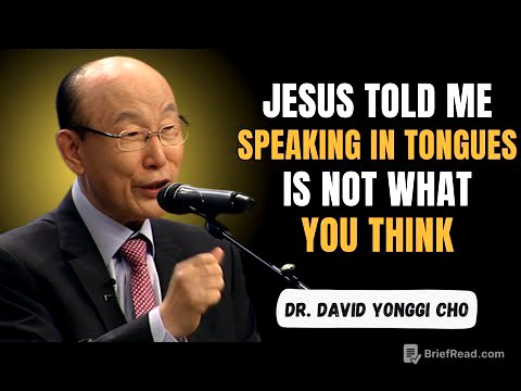 I Died — And What Jesus Told Me About Speaking in Tongues Changed Everything | Dr. David Yonggi Cho