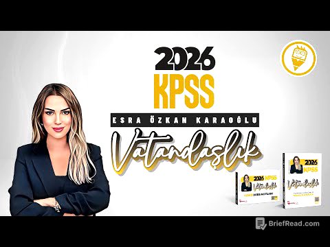 3) KPSS Vatandaşlık - Hukukun Temel Kavramları - Hukukun Dalları - Esra ÖZKAN KARAOĞLU - 2026