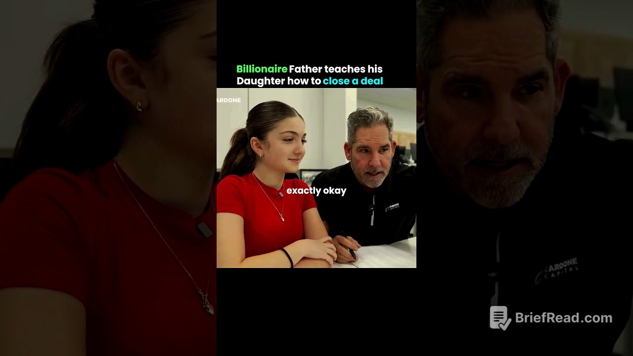Billionaire father teaches daughter.. #sell #marketing