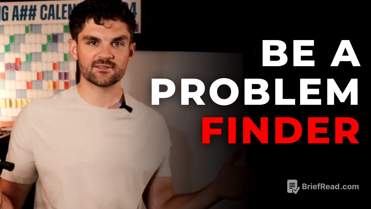 Be a problem FINDER before being a problem solver