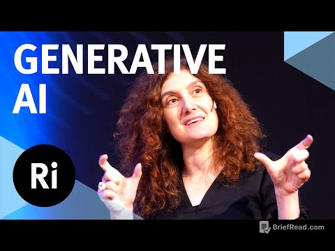 What is generative AI and how does it work? – The Turing Lectures with Mirella Lapata