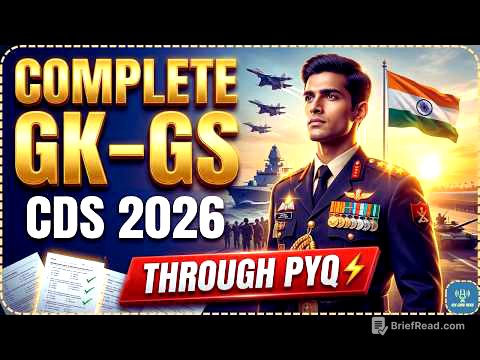 CDS 2026 Most Repeated Questions 🔥 PYQs + Concepts | Full Revision (Hindi + English)