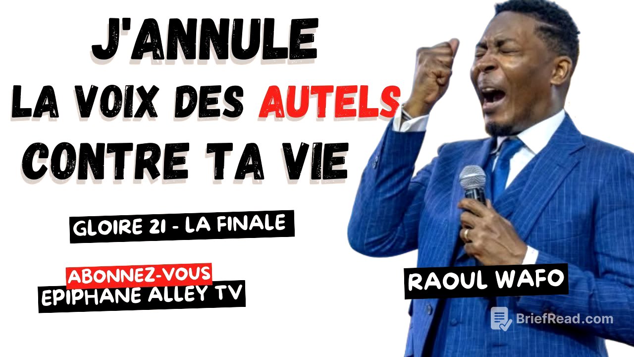Faire Taire les voix des Autels qui parlent contre toi ! Dr Raoul Wafo