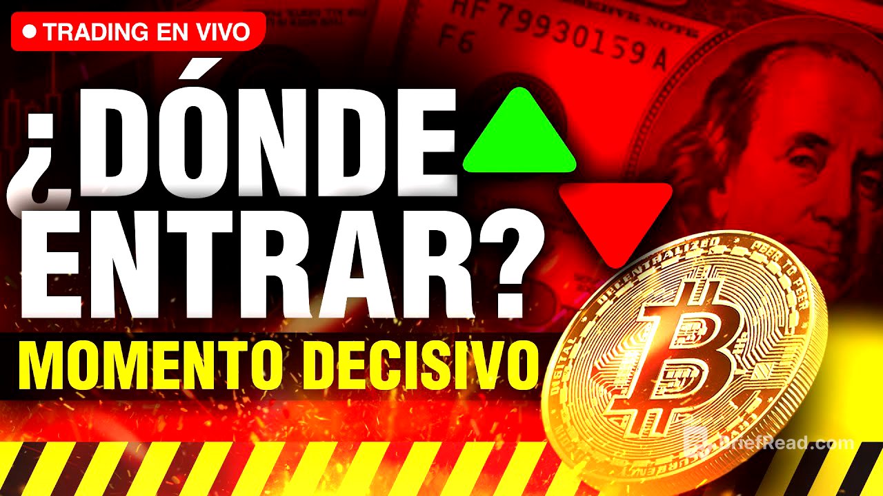 ⚠️ ¿DÓNDE ENTRAR? MOMENTO DECISIVO para BITCOIN y ALTCOINS 🔴 TRADING EN VIVO HOY