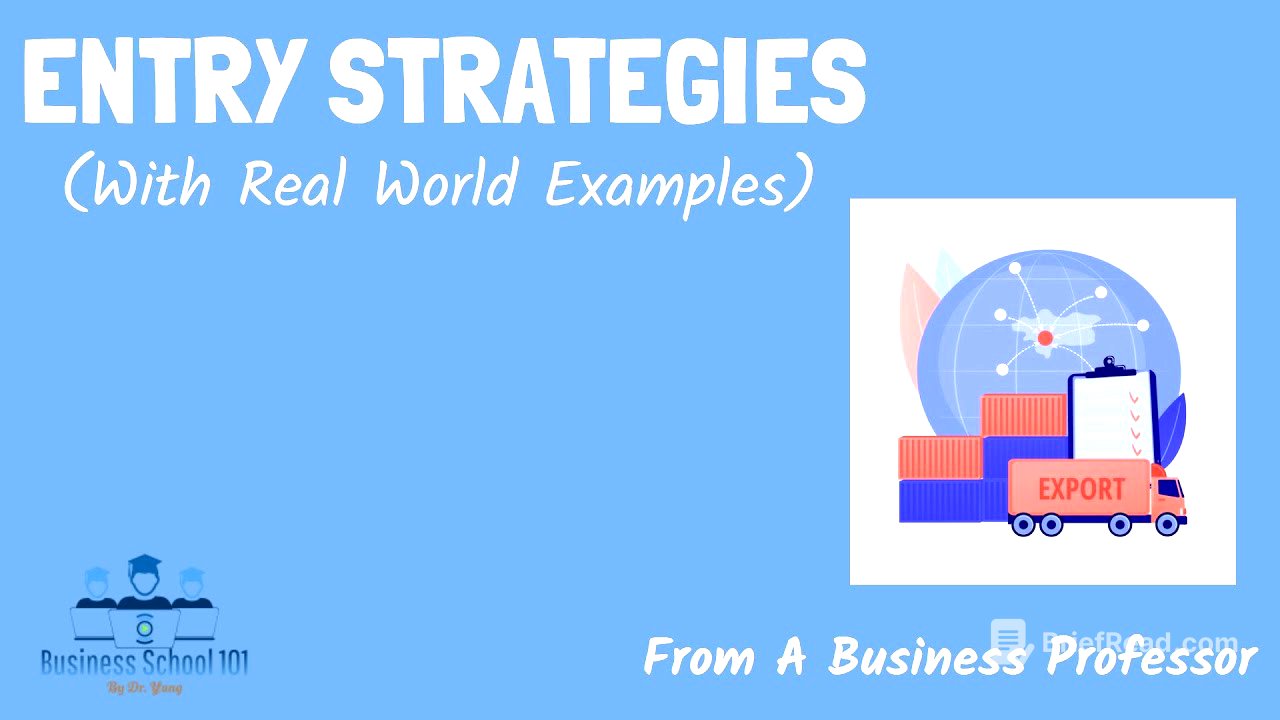 Entry Strategies (With real world examples) | International Business | From A Business Professor