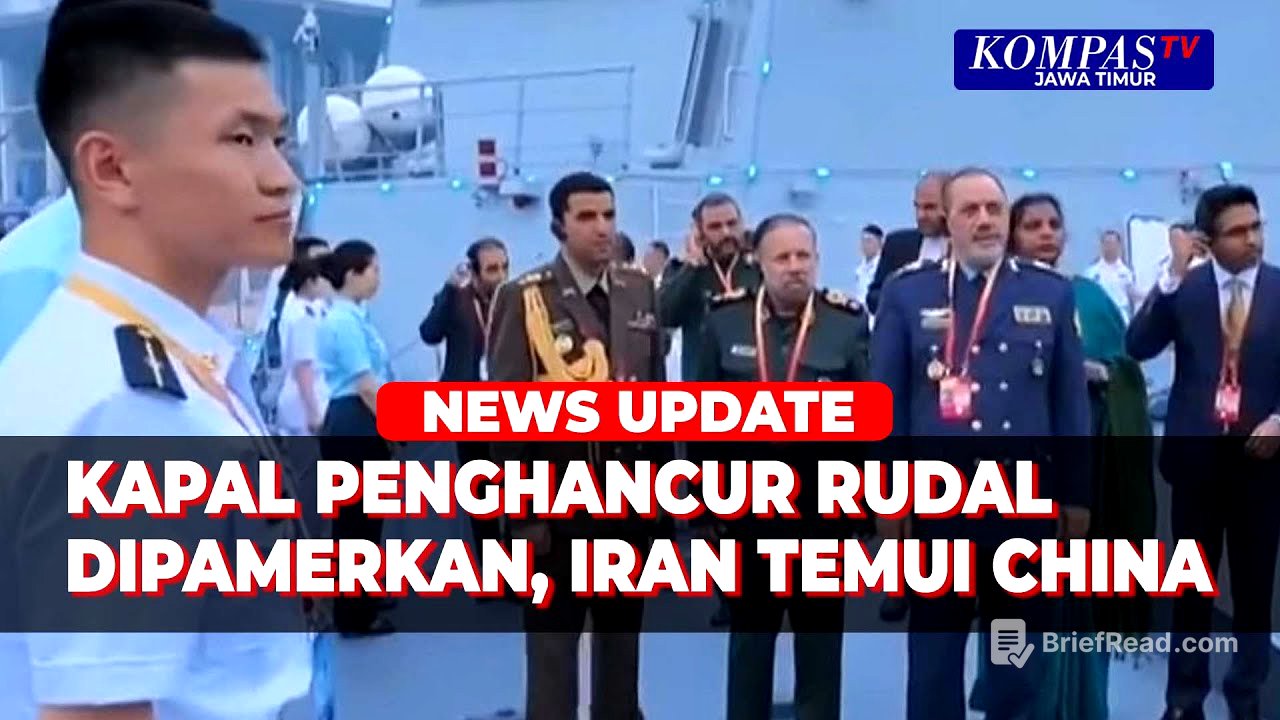 Menhan Iran Kunjungi China, Disambut Kapal Penghancur Rudal Canggih!