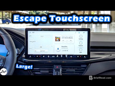 2023 Ford Escape – Sync 4 Infotainment Review | 13.2" Touchscreen Demo, Apple CarPlay & Android Auto