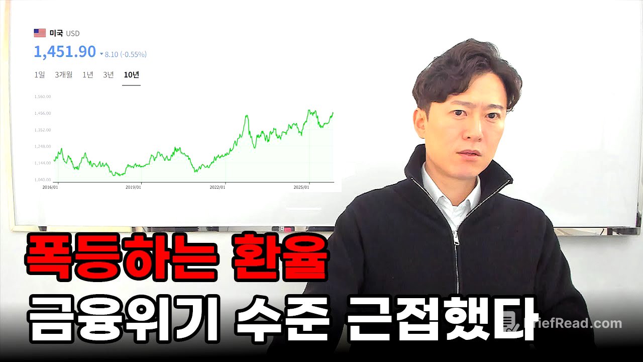 폭등하는 환율... 2008년 금융위기 수준 근접했다