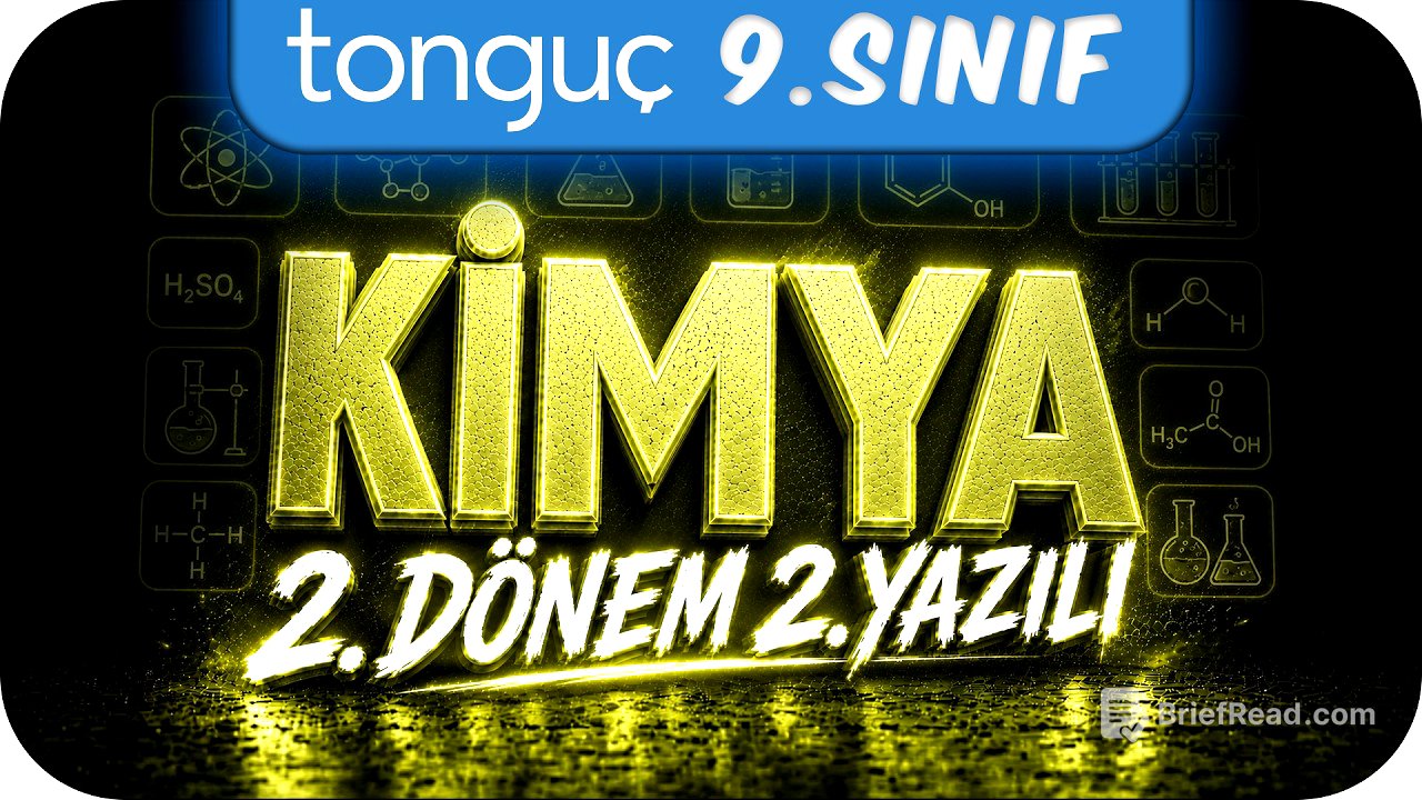 9. Sınıf Kimya 2. Dönem 2. Yazılıya Hazırlık 📑 #2026