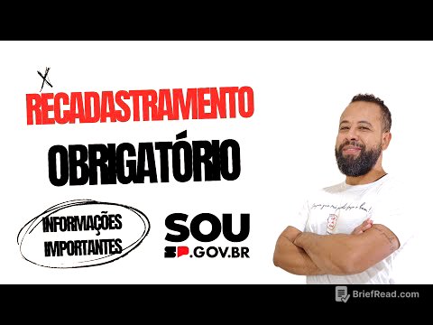 RECADASTRAMENTO OBRIGATÓRIO SERVIDORES DA ATIVA - INFORMAÇÕES IMPORTANTES! SOU.SP