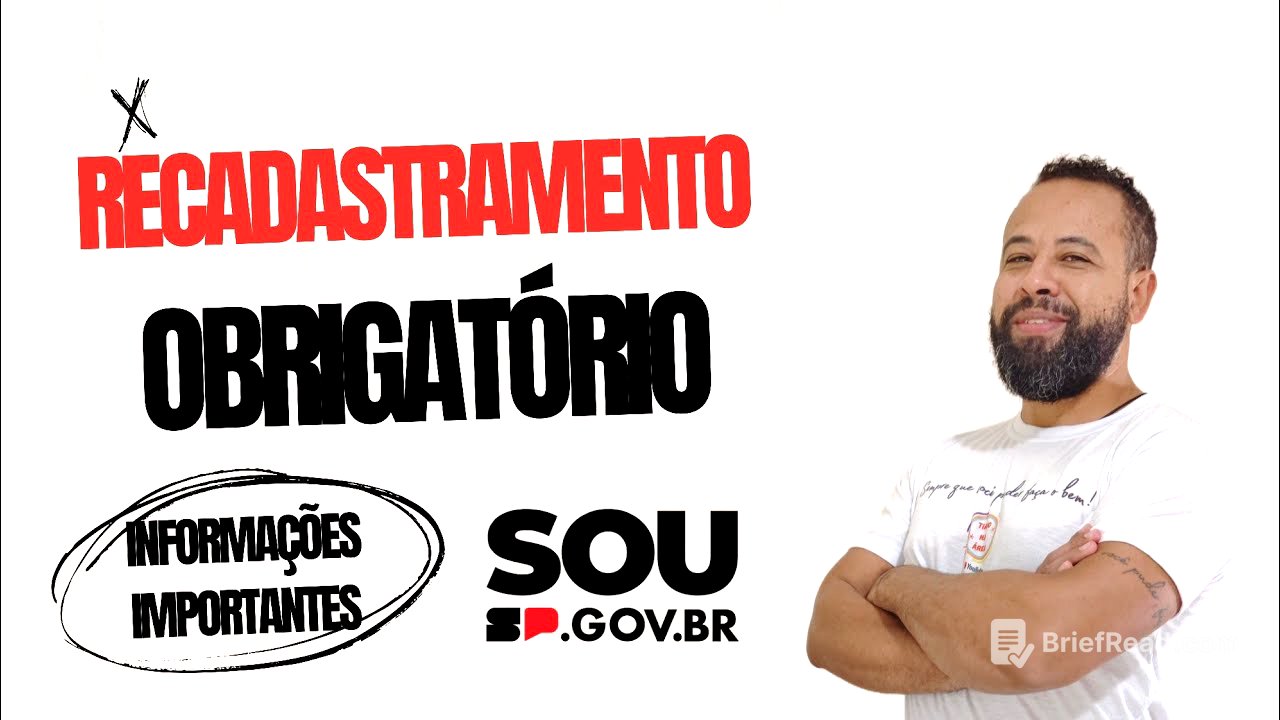 RECADASTRAMENTO OBRIGATÓRIO SERVIDORES DA ATIVA - INFORMAÇÕES IMPORTANTES! SOU.SP