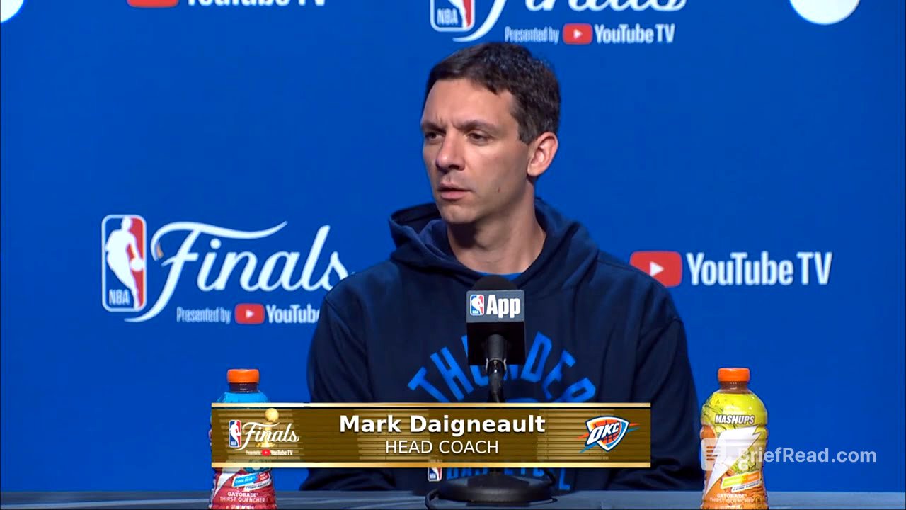 Mark Daigneault's FULL Post Game Interview after NBA Finals Game 5 VICTORY vs. Indiana Pacers