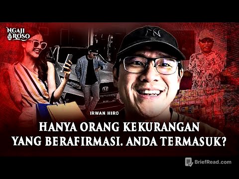 💥HANYA ORANG KEKURANGAN YANG BERAFIRMASI, ANDA TERMASUK?