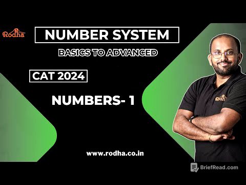 Numbers 1 || Number Systems || CAT Preparation 2024 || Quantitative Aptitude