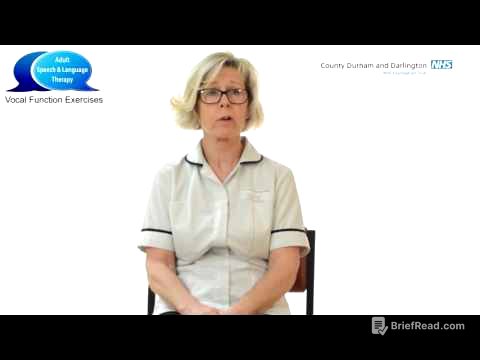 Adult Speech and Language Therapy-  Vocal Function Exercises