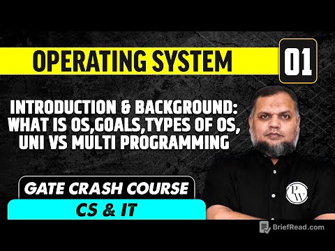 Operating system 01 | Introduction & background | CS & IT | GATE Crash Course