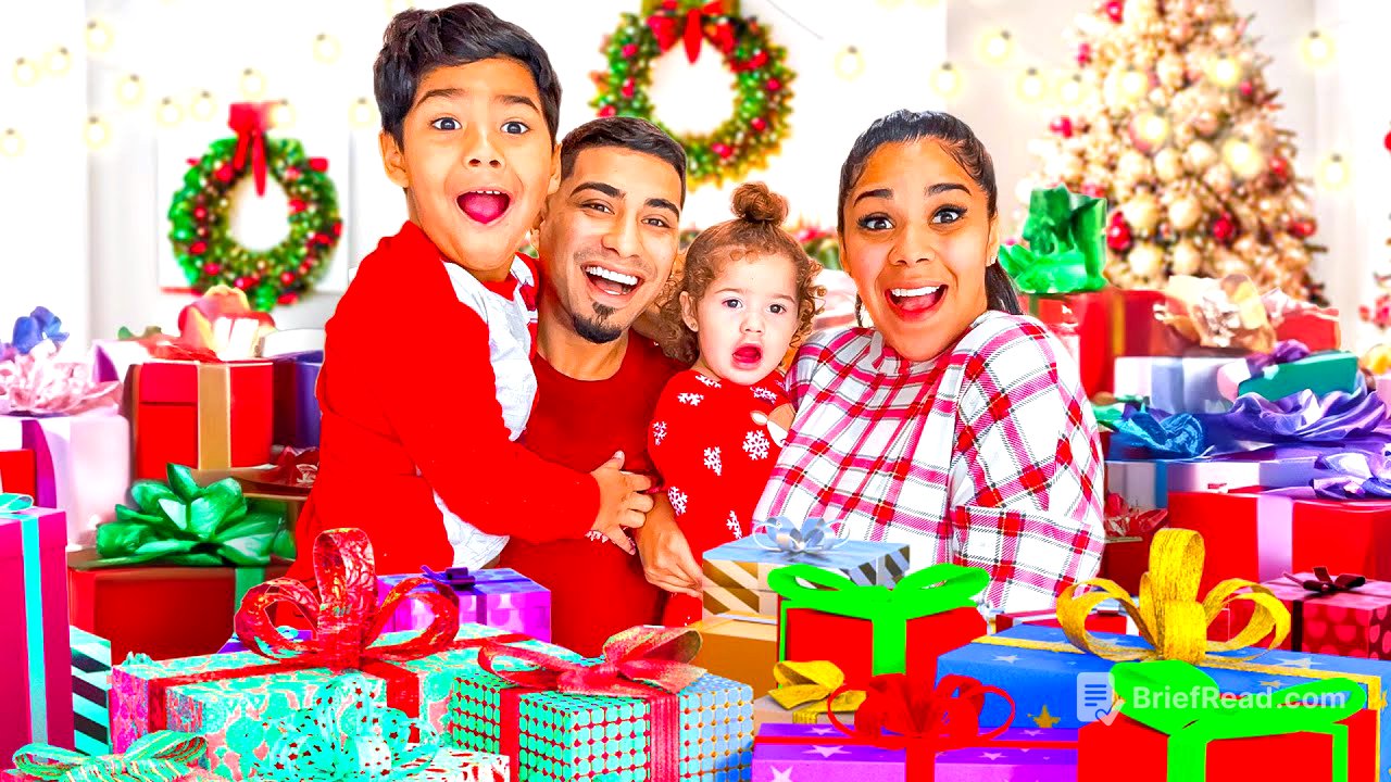 Opening PRESENTS On CHRISTMAS Morning!