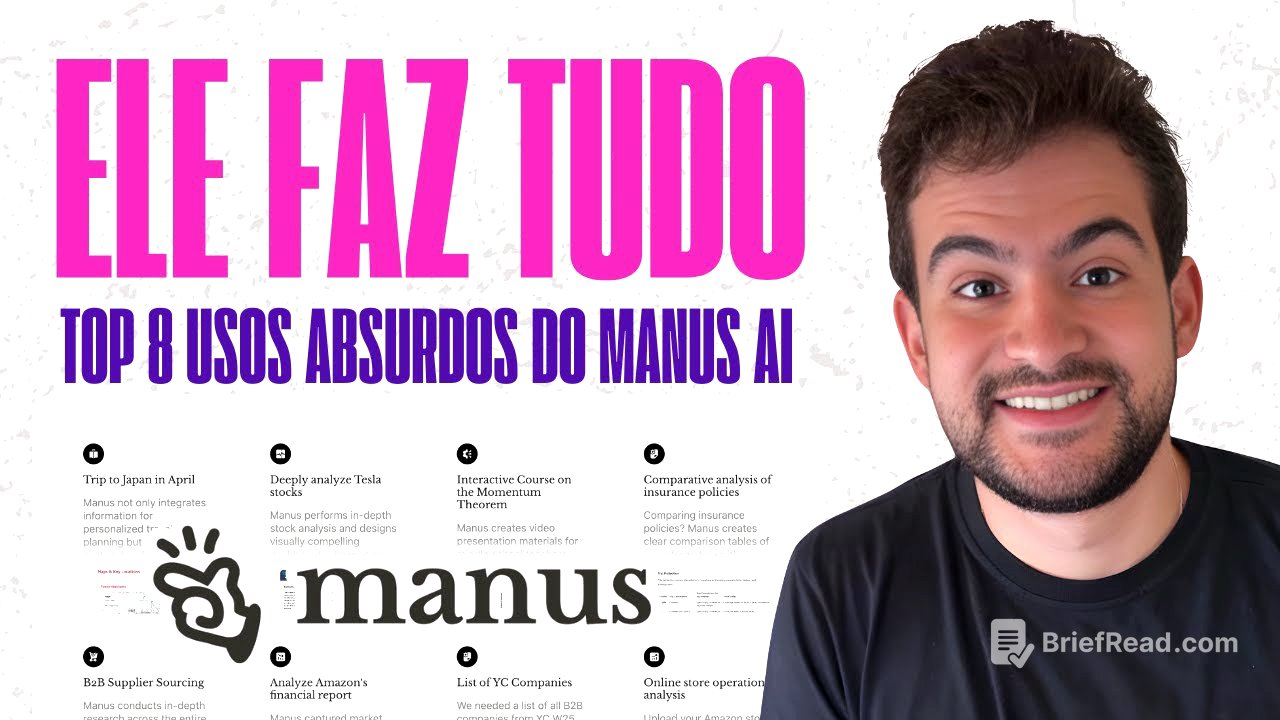 TOP 8 APLICAÇÕES PRÁTICAS DO MANUS AI