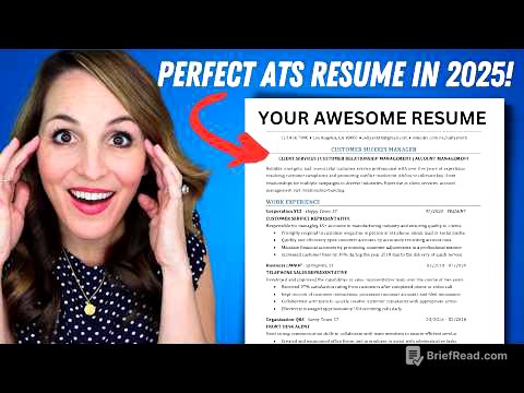 How To Write An Impressive ATS-Friendly Resume in 2025! A Guide To Applicant Tracking Systems!