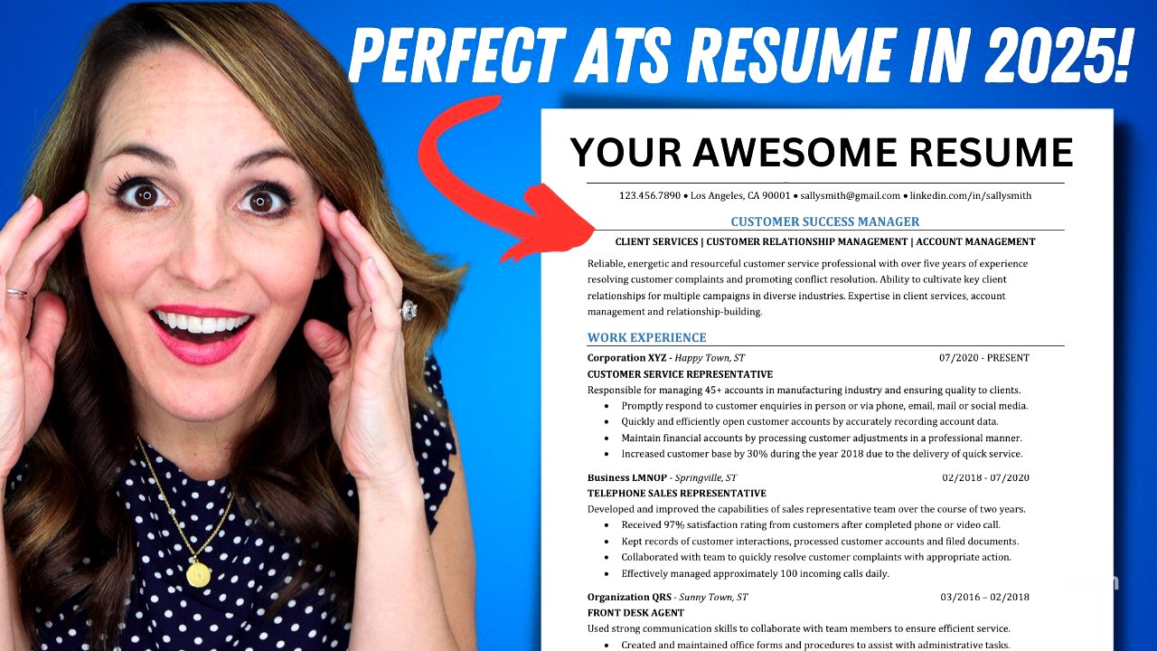 How To Write An Impressive ATS-Friendly Resume in 2025! A Guide To Applicant Tracking Systems!