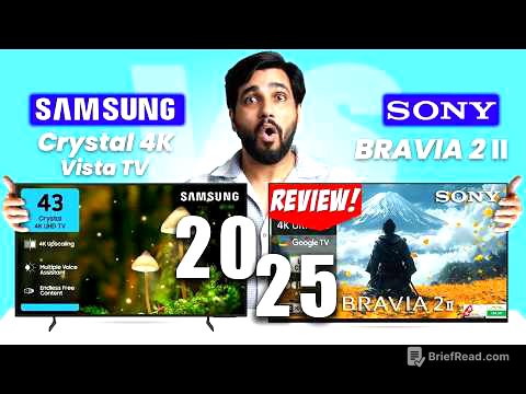 Sony Bravia 2 II vs Samsung Crystal 4k Vista 2025:TV Review, Which TV is best?