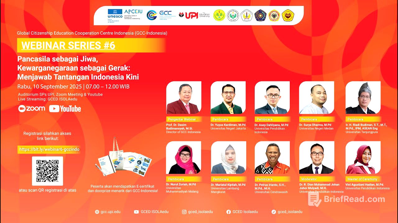 Webinar Series #6 - Pancasila sebagai Jiwa, Kewarganegaraan sebagai Gerak